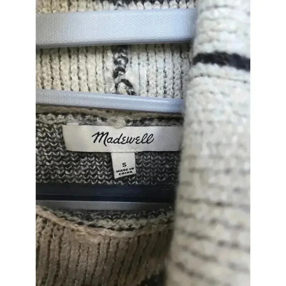 Madewell Windowpane Turtleneck Sweater Size S - Picture 3 of 4